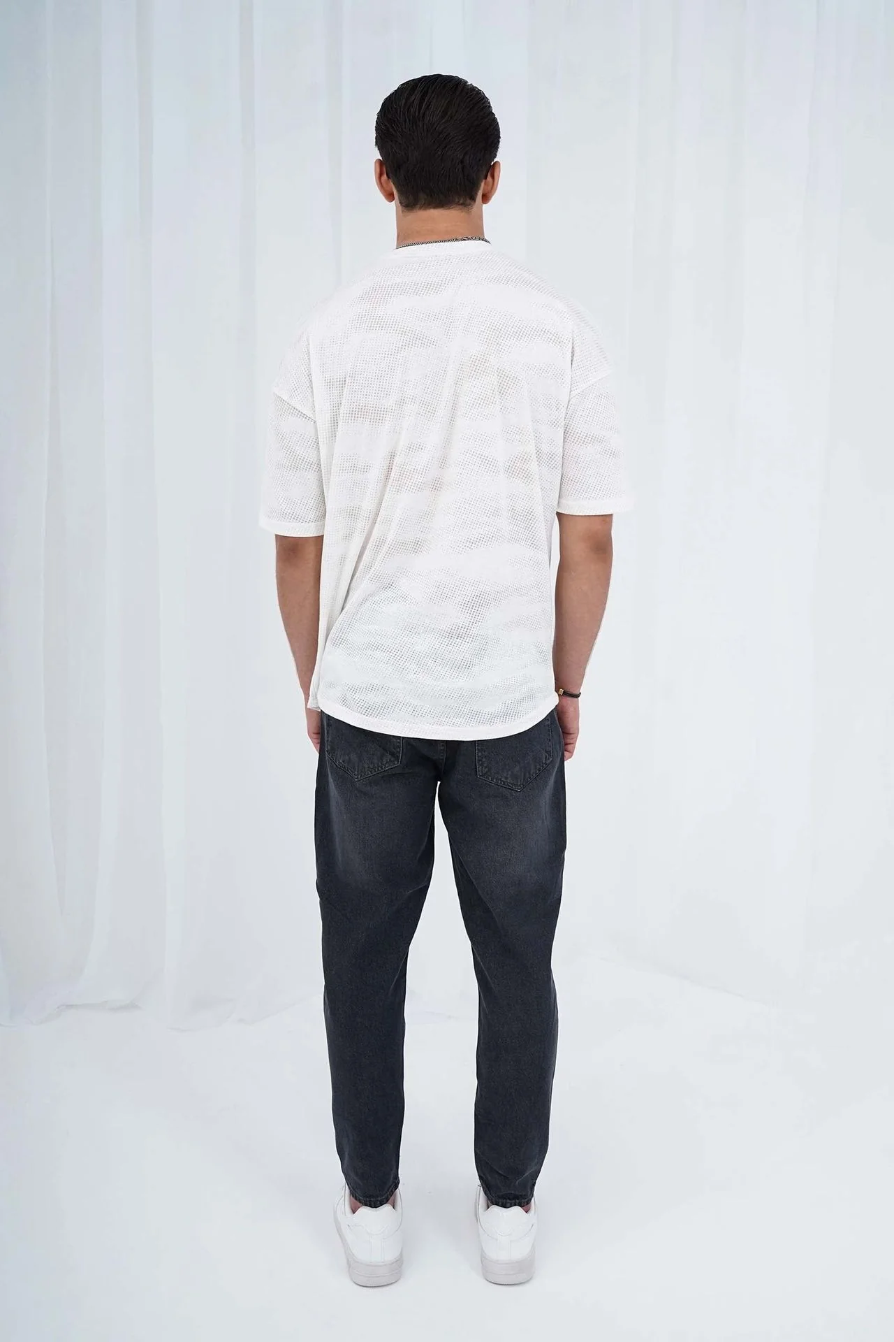 Black Denim Jeans - Straight Fit - Image 7