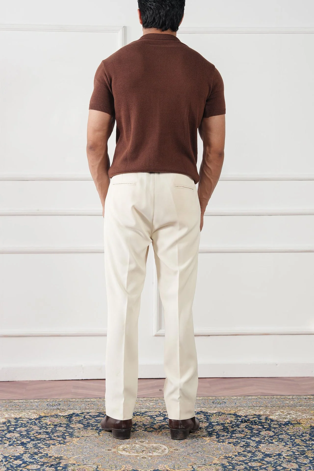 Cable Knit Polo Shirt (MKP-01) - Image 16