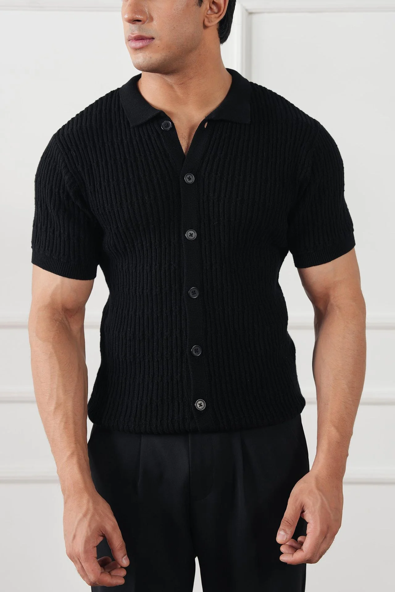 Cable Knit Shirt (MKB-01) - Image 10