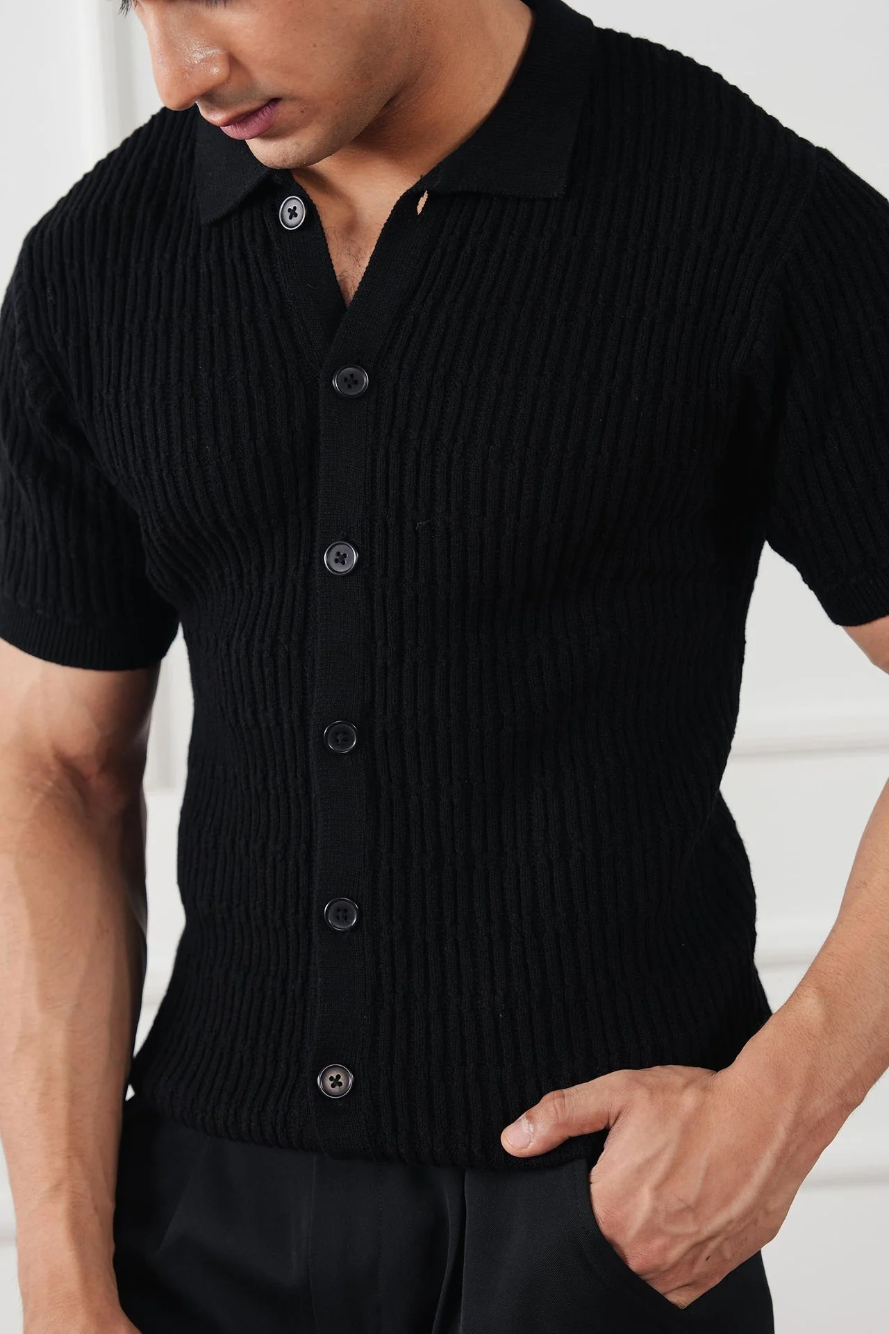 Cable Knit Shirt (MKB-01) - Image 4