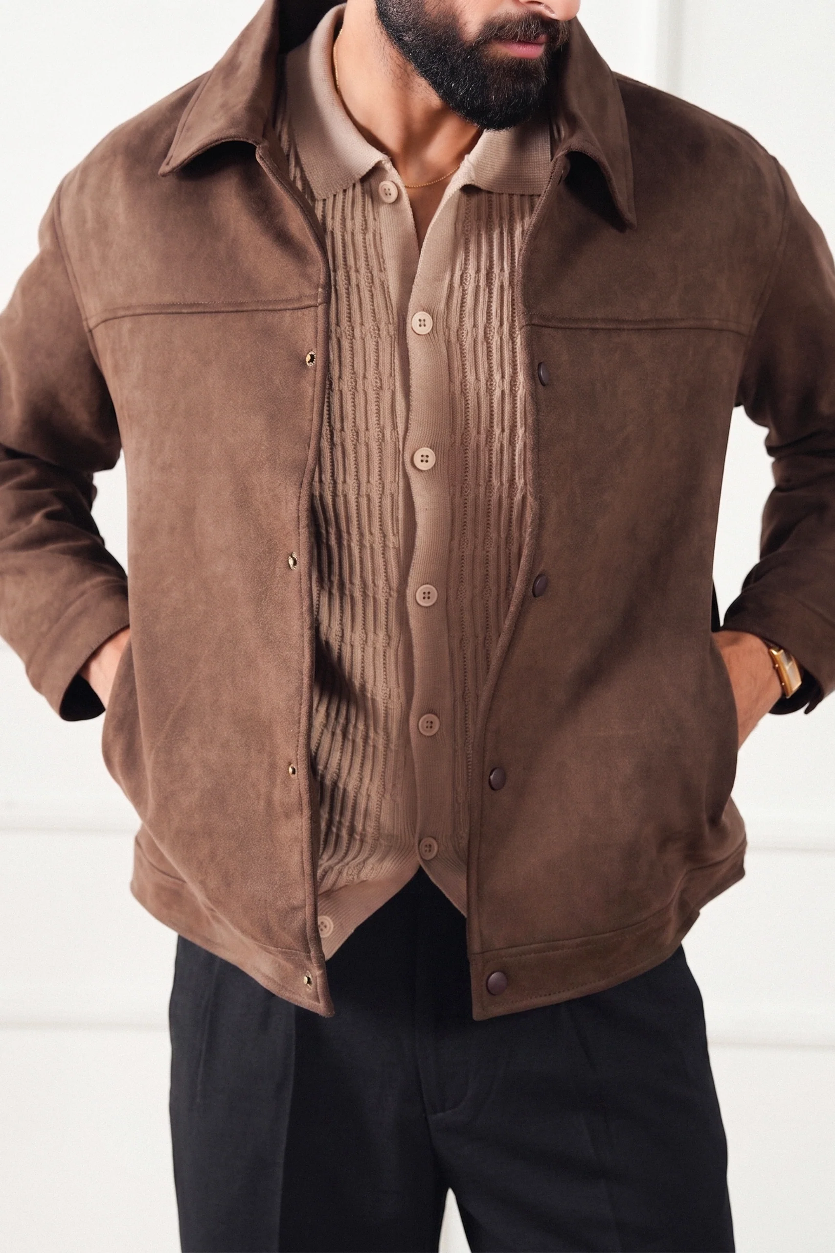 Cable Knit Shirt (MKB-02) - Image 5