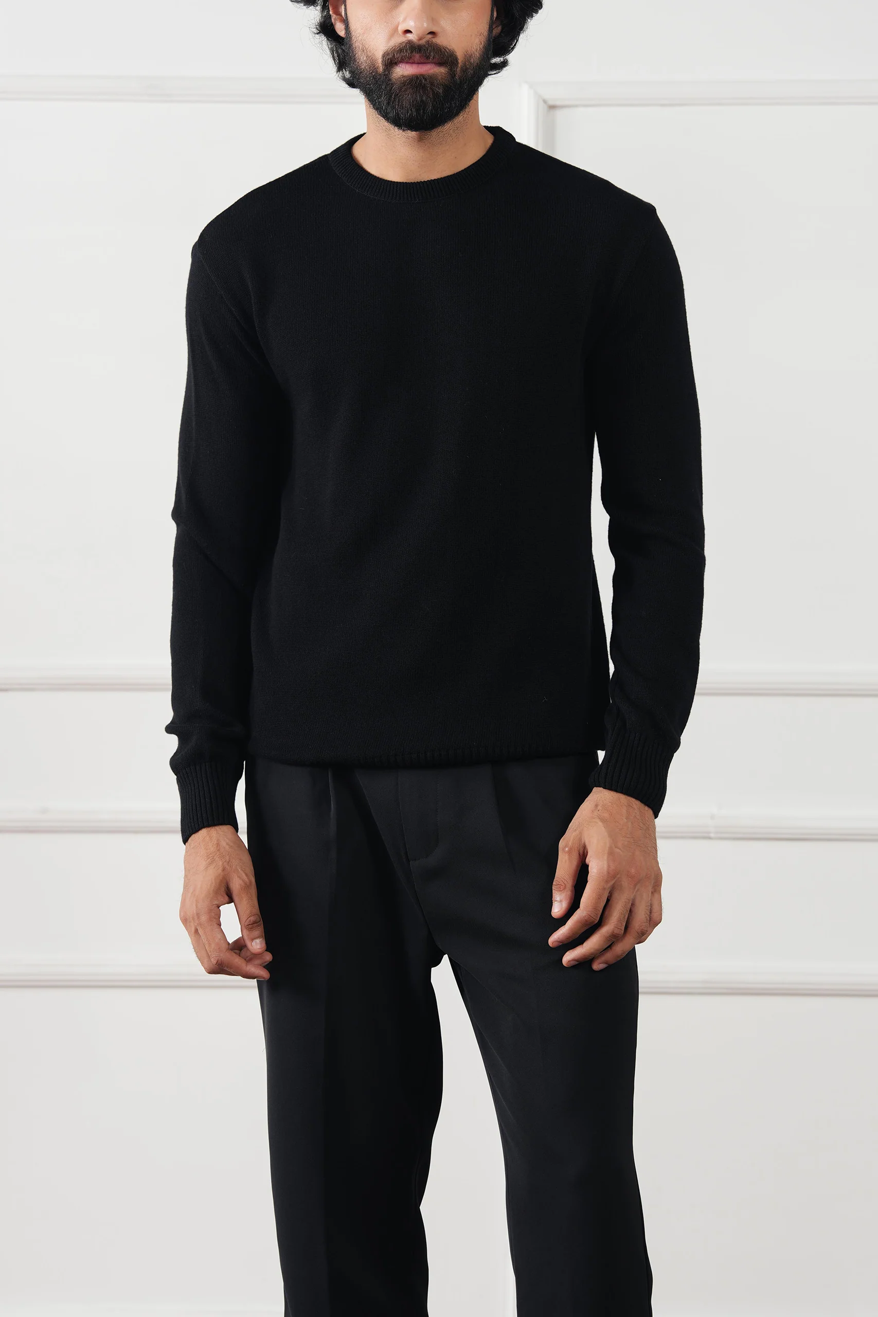 Crew Neck Knit Sweater (MKS-03) - Image 12