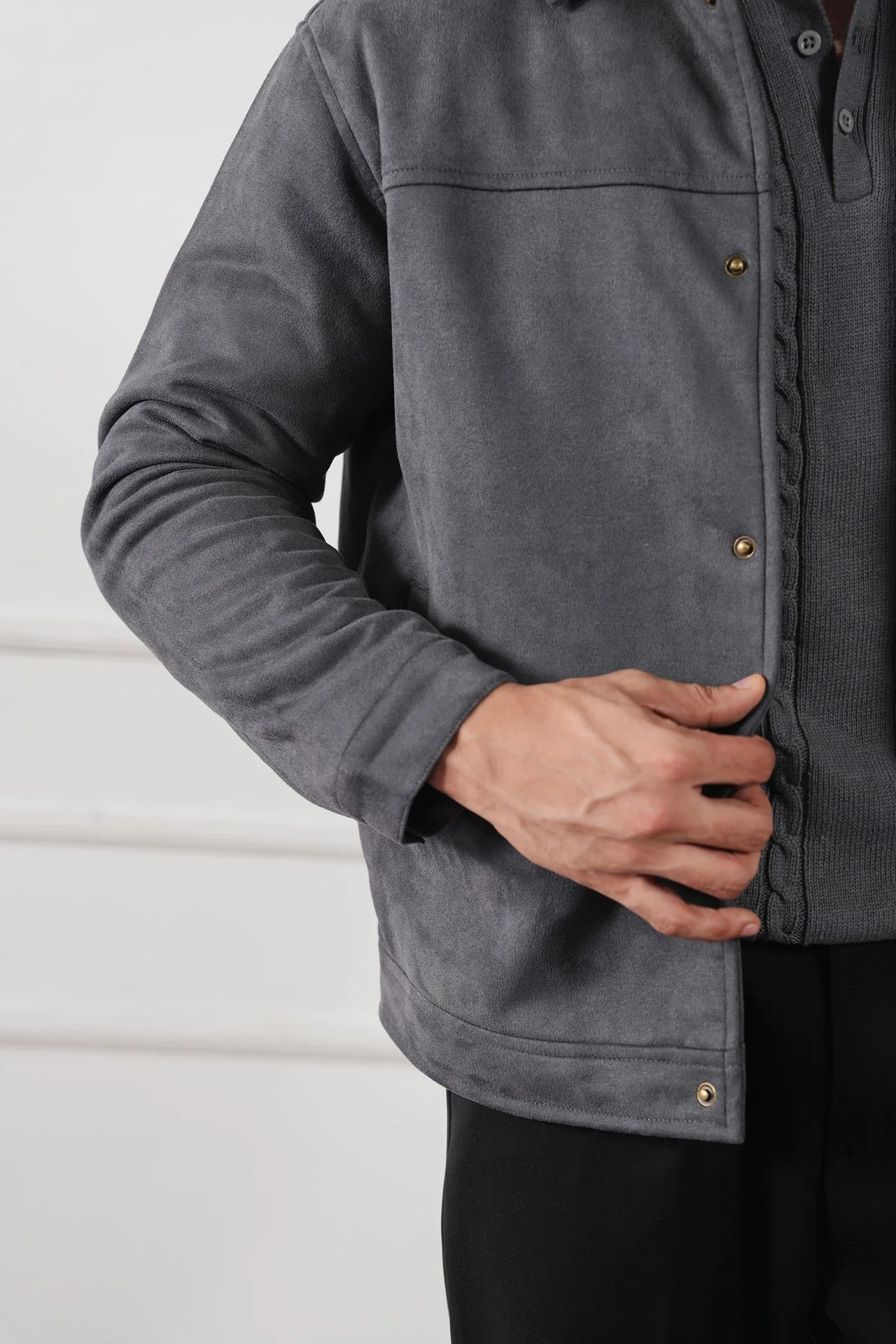 Classic Suede Jacket (MLJ-04) - Image 10