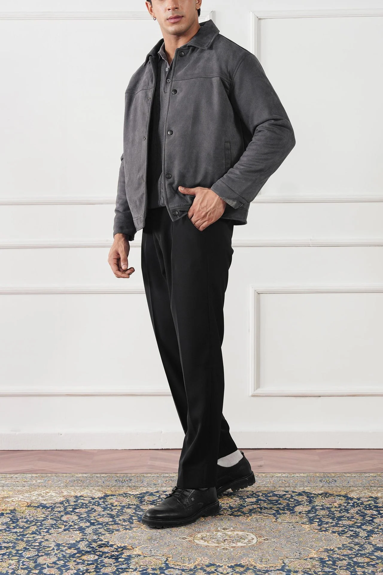 Classic Suede Jacket (MLJ-04) - Image 12