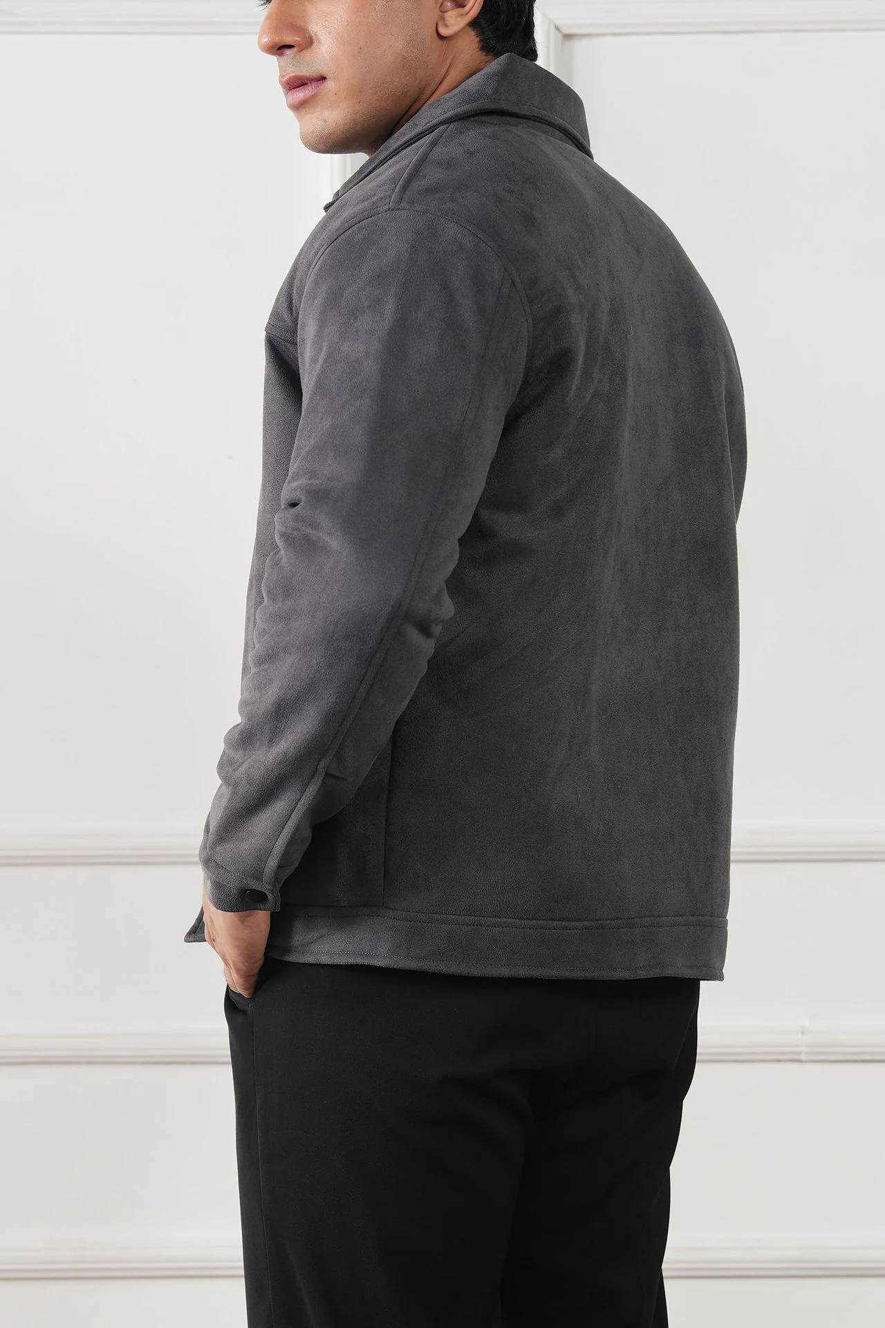 Classic Suede Jacket (MLJ-04) - Image 6