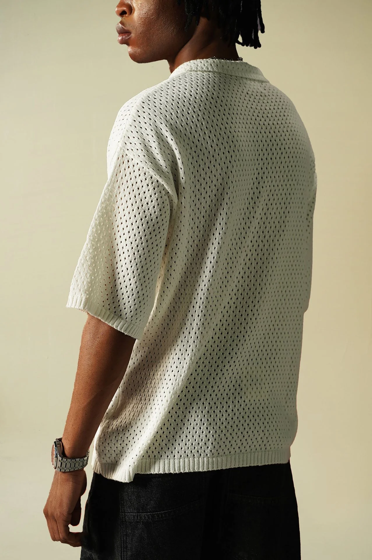 Crochet Knitted Button Down Shirt (KBD-02) - Image 3
