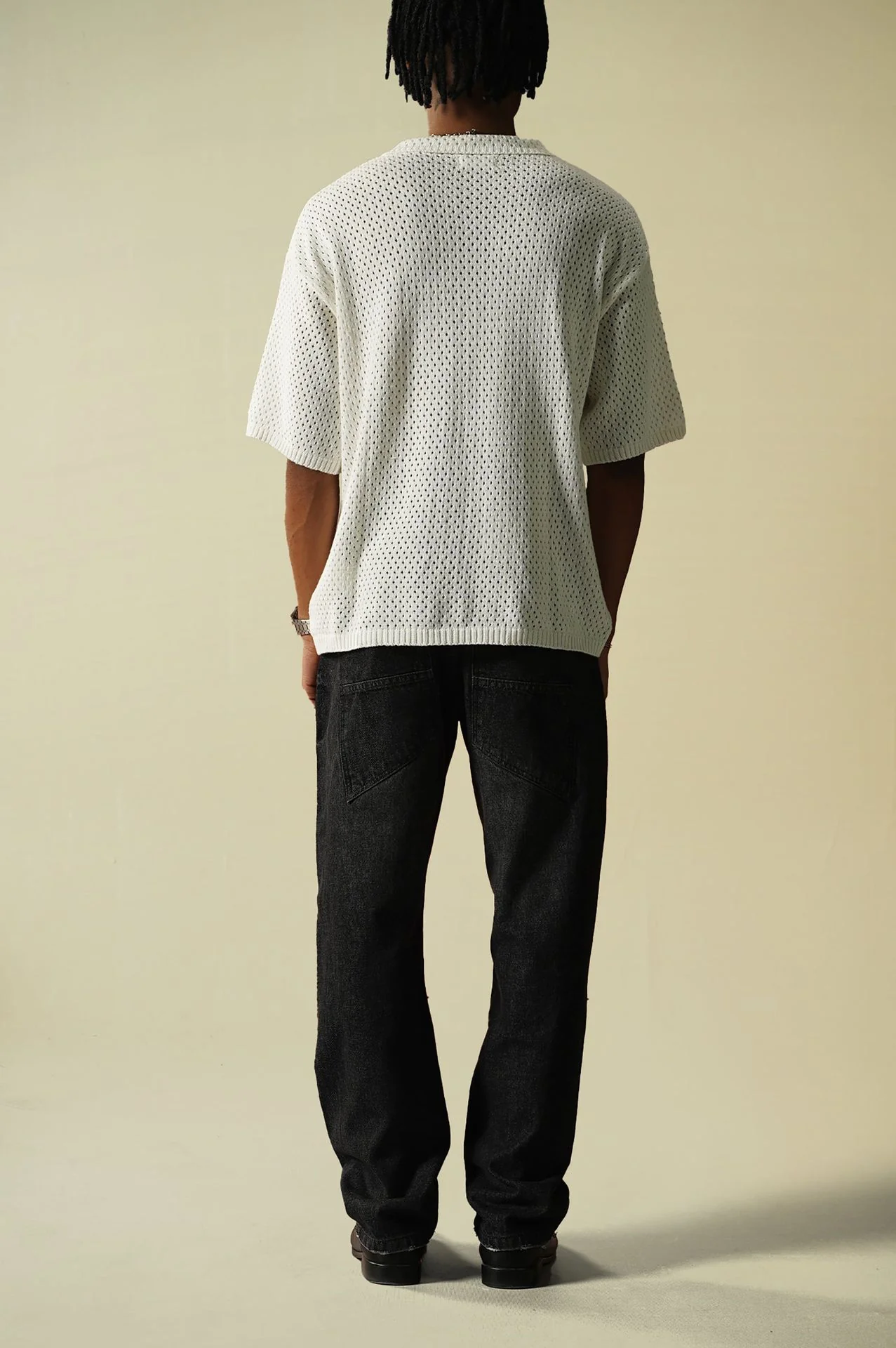 Crochet Knitted Button Down Shirt (KBD-02) - Image 4