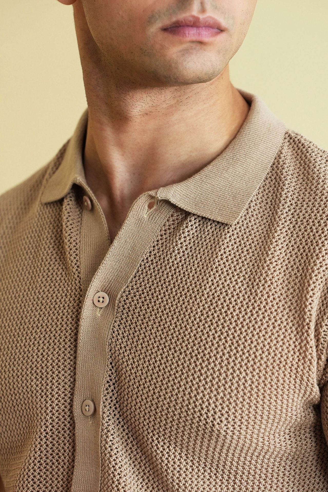 Crochet Knitted Button Down Shirt (KBD-07) - Image 4