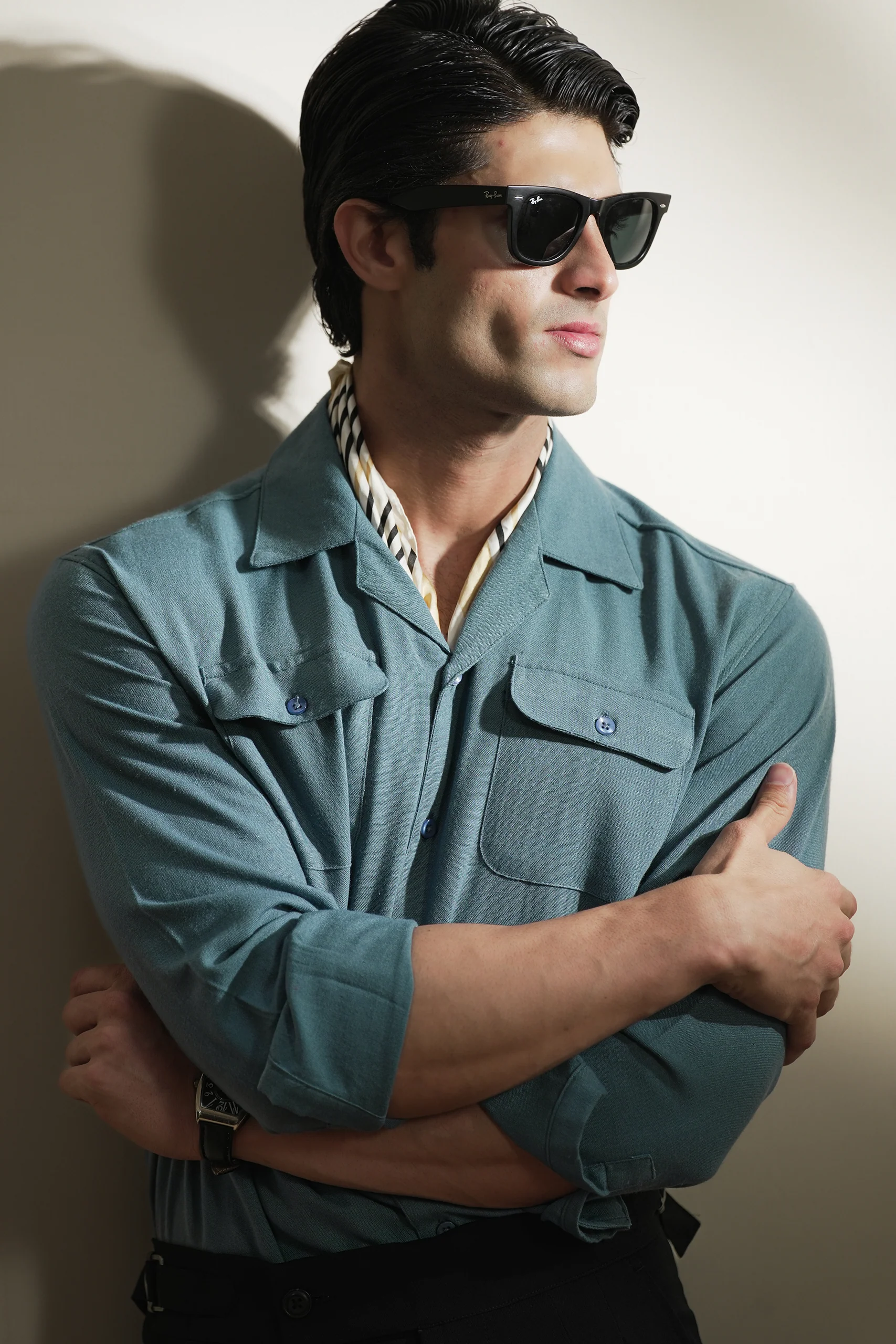 Double Pocket Linen Shirt (MCS-06) - Image 6