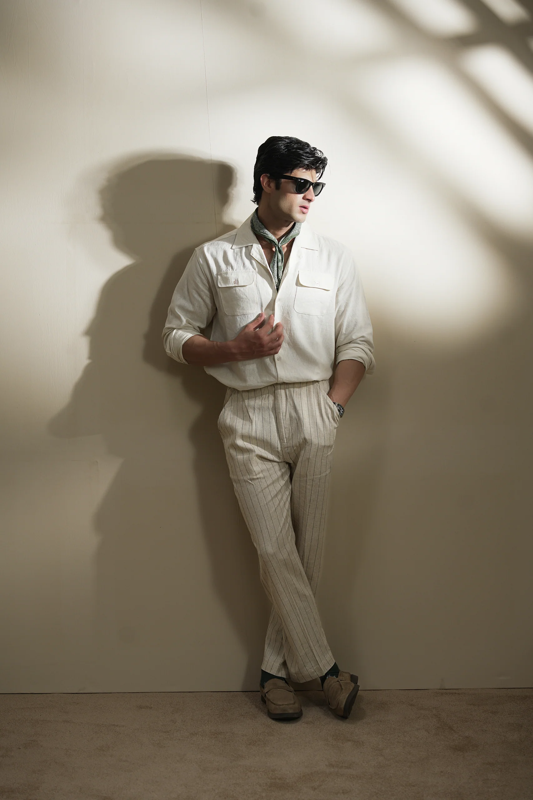 Double Pocket Linen Shirt (MCS-07) - Image 8