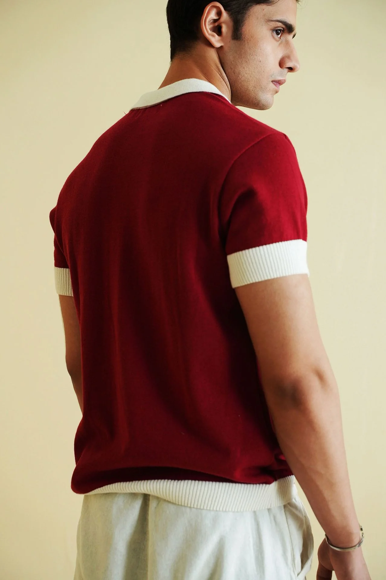 Fine Knit Polo Shirt (KPS-07) - Image 5