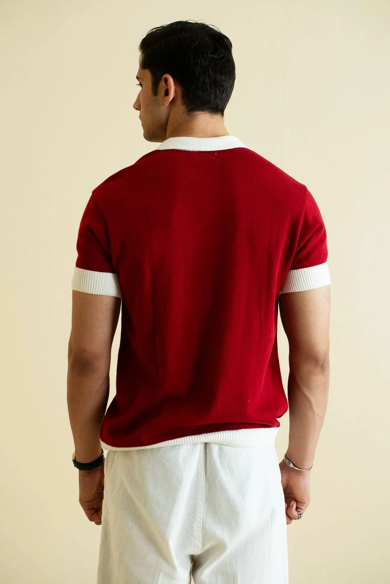 Fine Knit Polo Shirt (KPS-07) - Image 6
