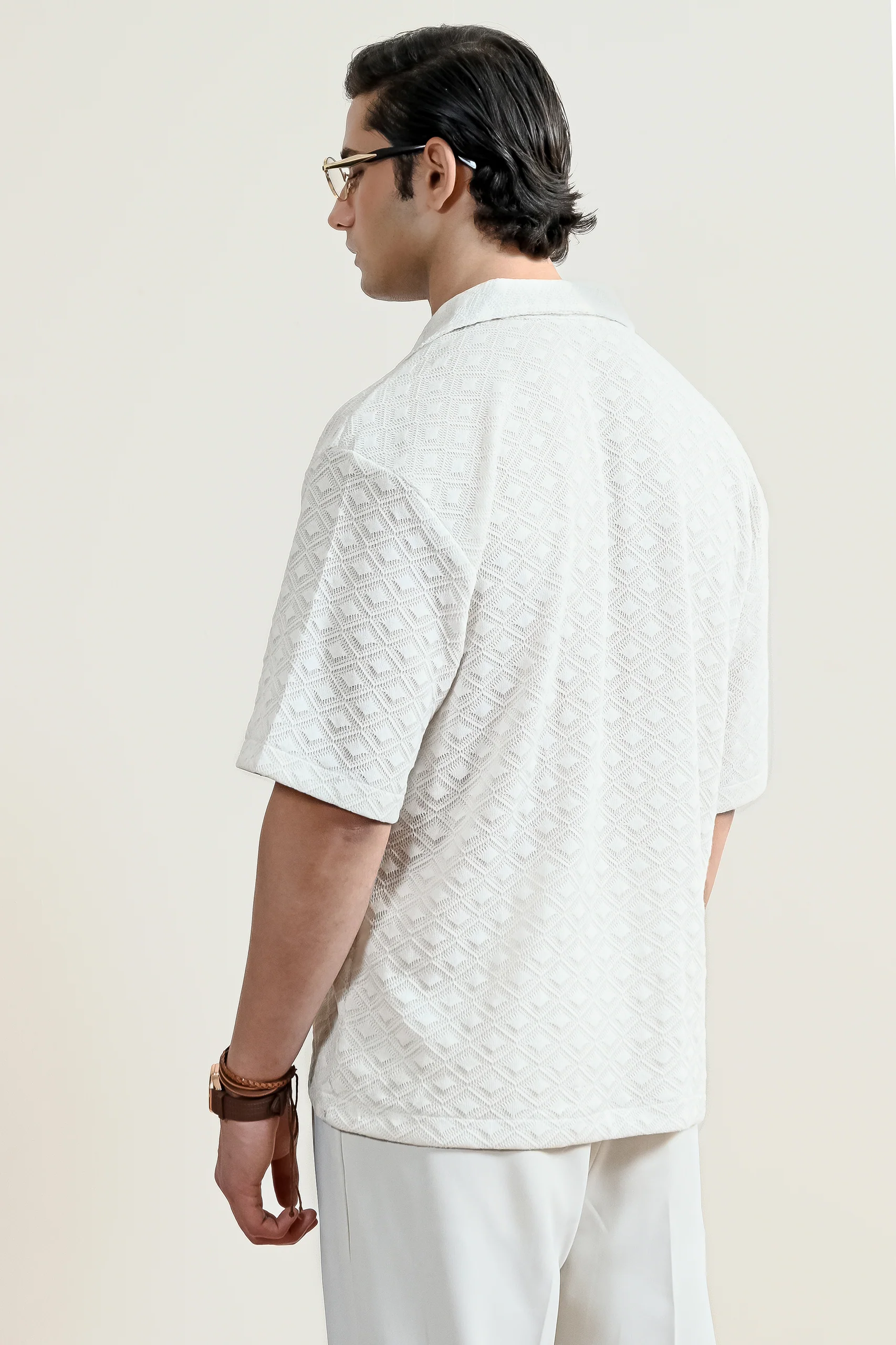 Jacquard Cuban Shirt (MCS-26) - Image 3