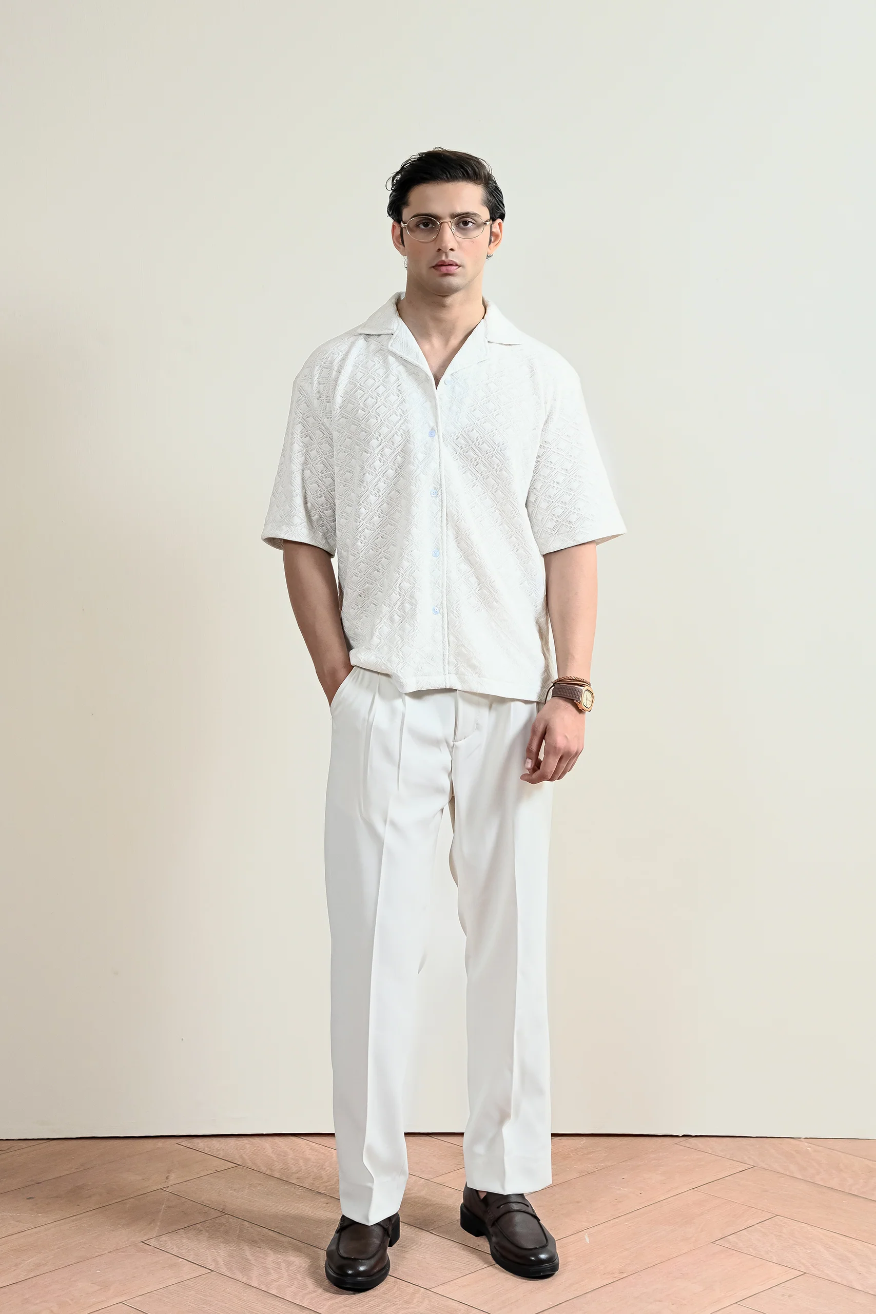 Jacquard Cuban Shirt (MCS-26) - Image 4