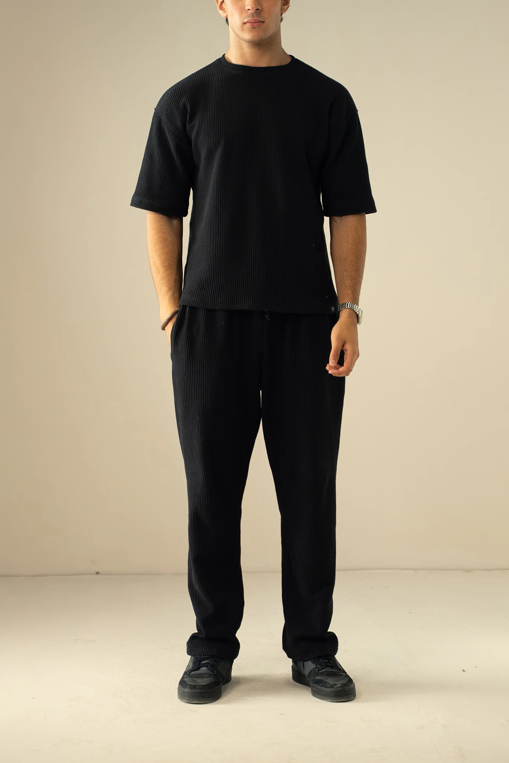 Ottoman Knit Textured T-Shirt (OST-01) - Image 9