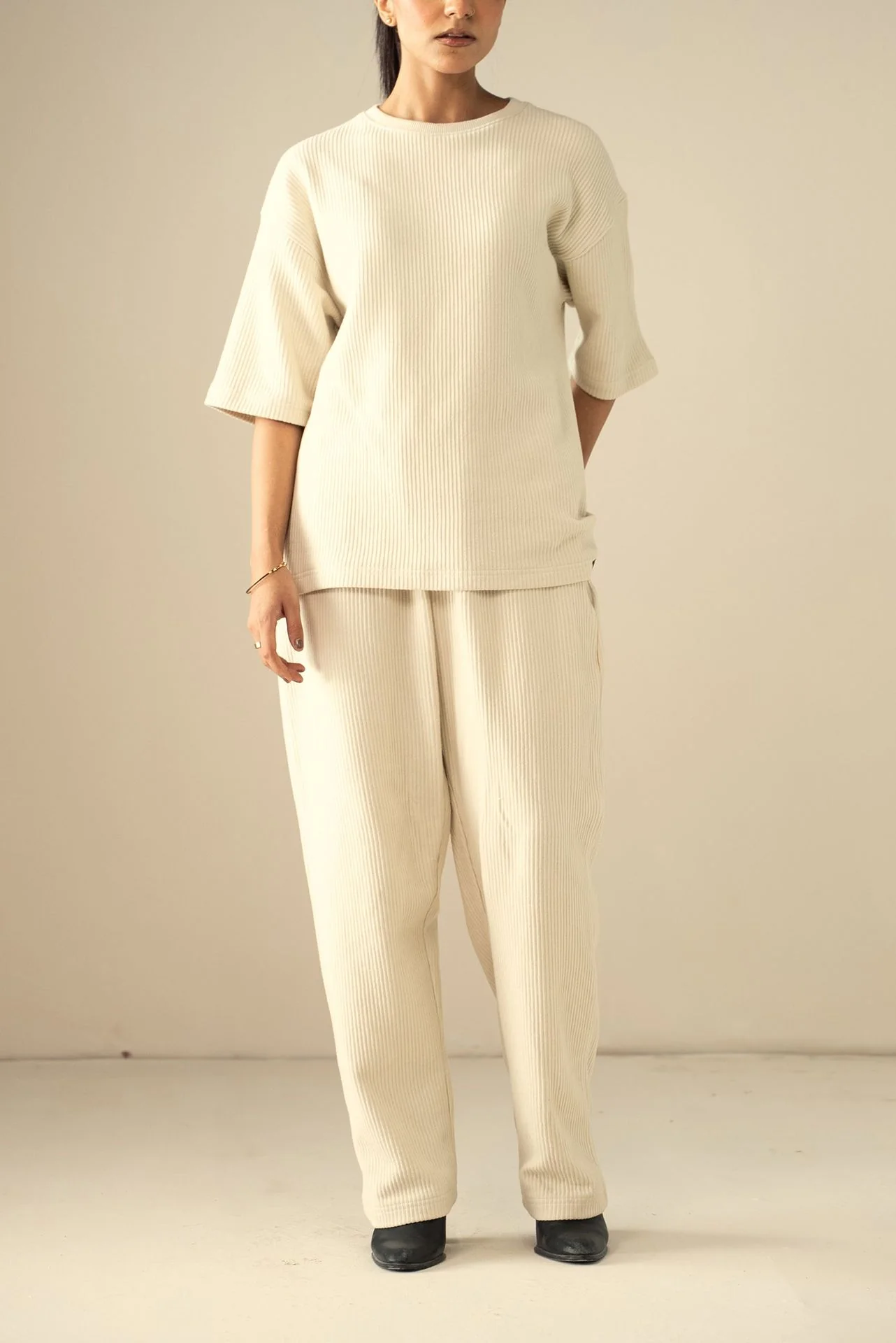 Ottoman Knit Textured T-Shirt (WTS-02) - Image 10