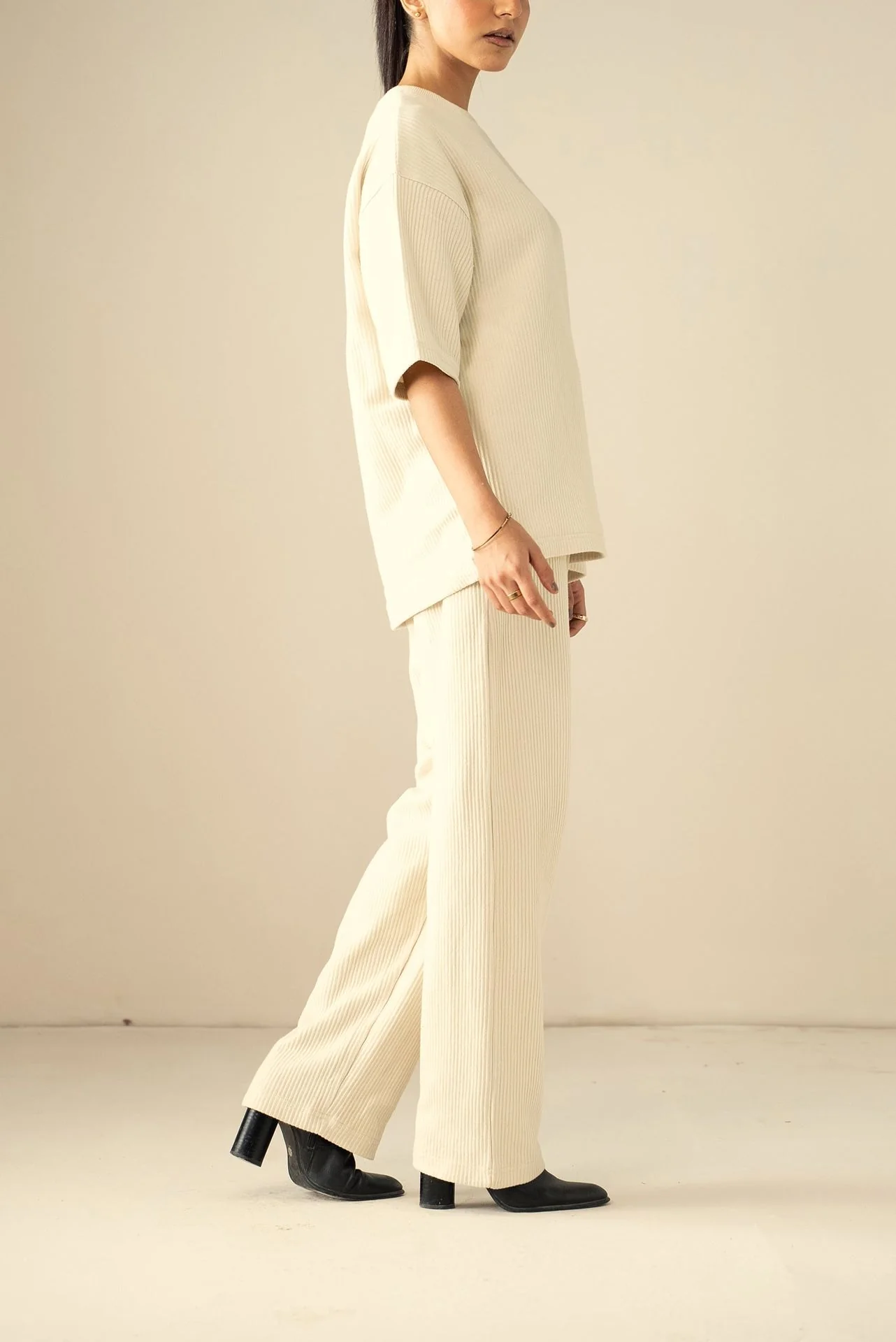 Ottoman Knit Textured T-Shirt (WTS-02) - Image 13