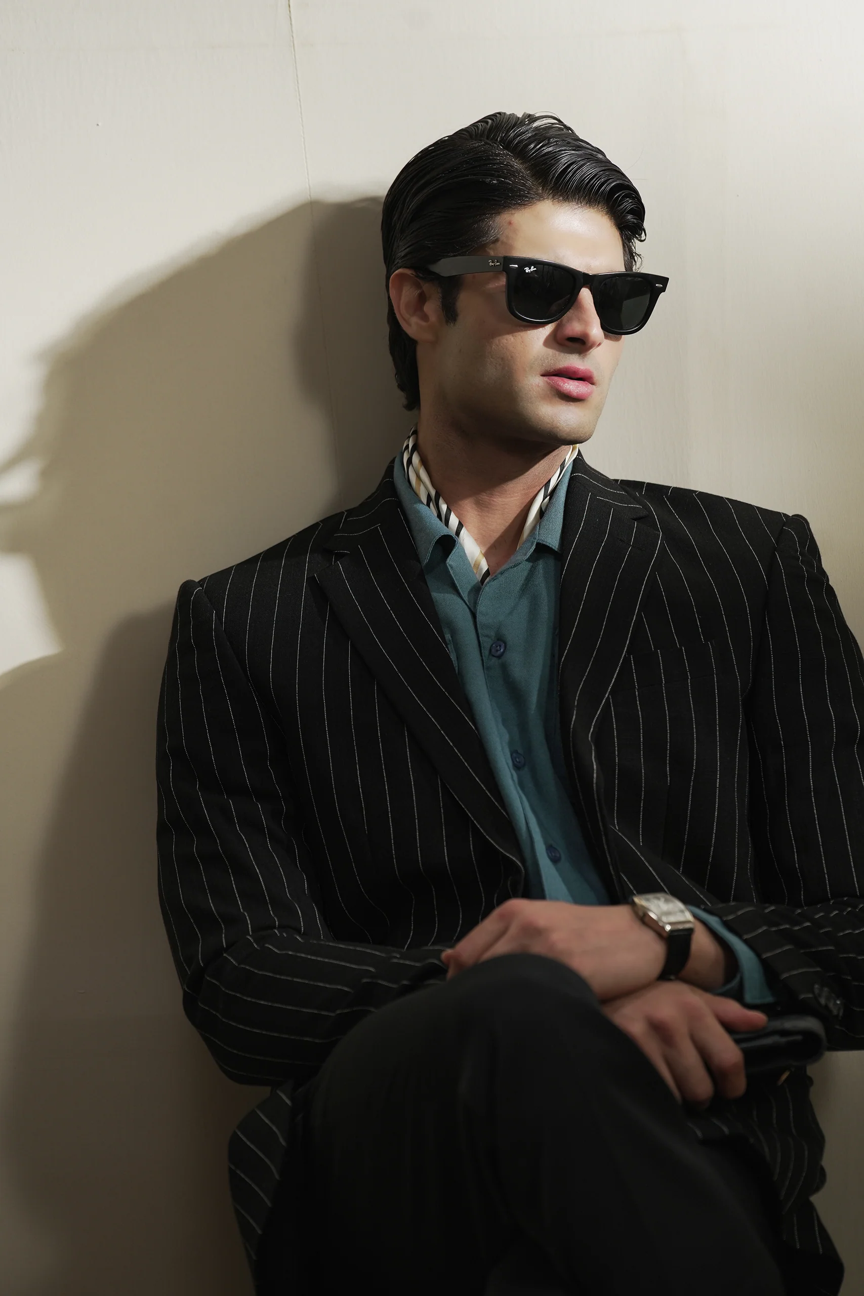 Pinstripe Linen Blazer (MLB-06) - Image 10