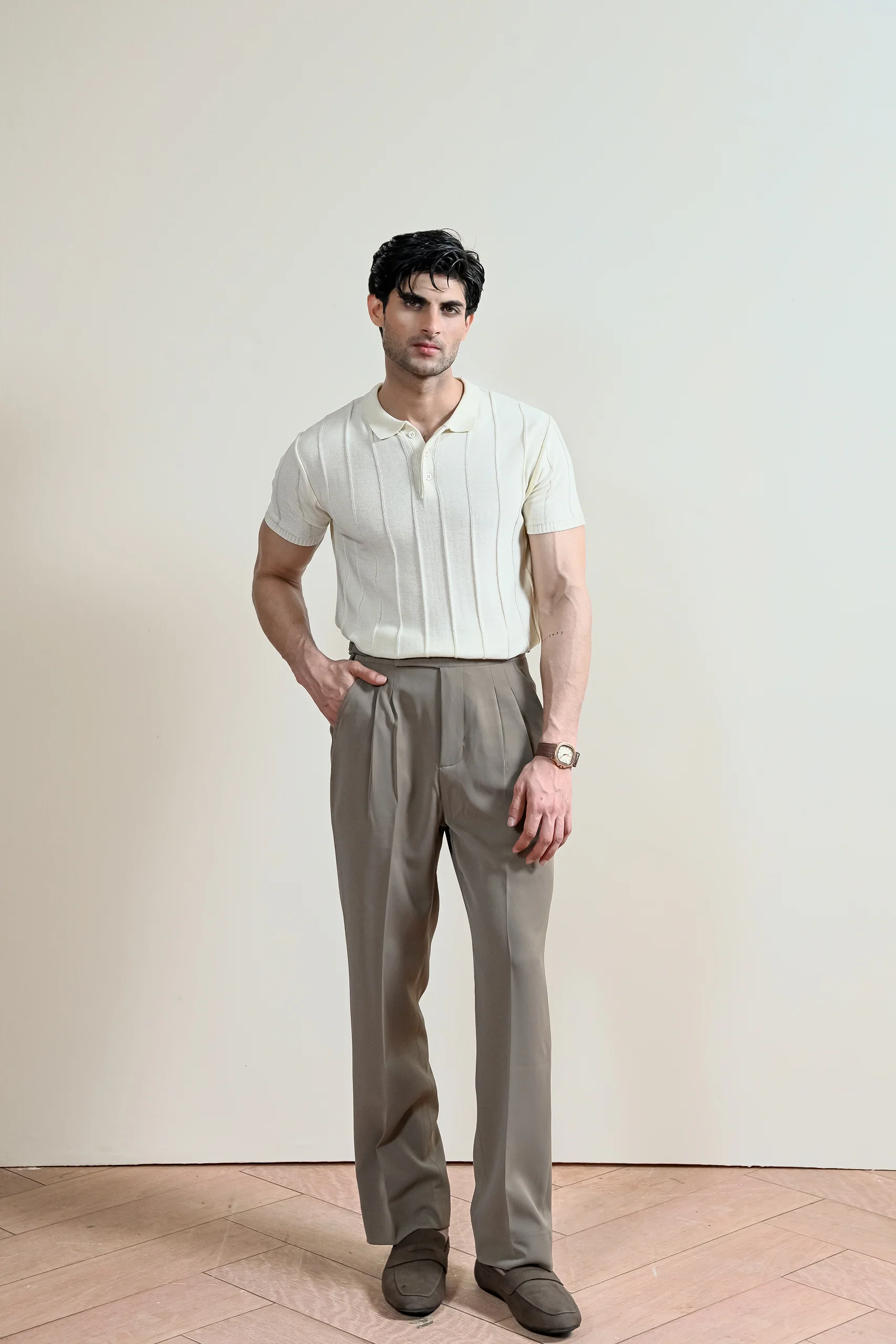 Pintex Knit Polo Shirt (MKP-02) - Image 2