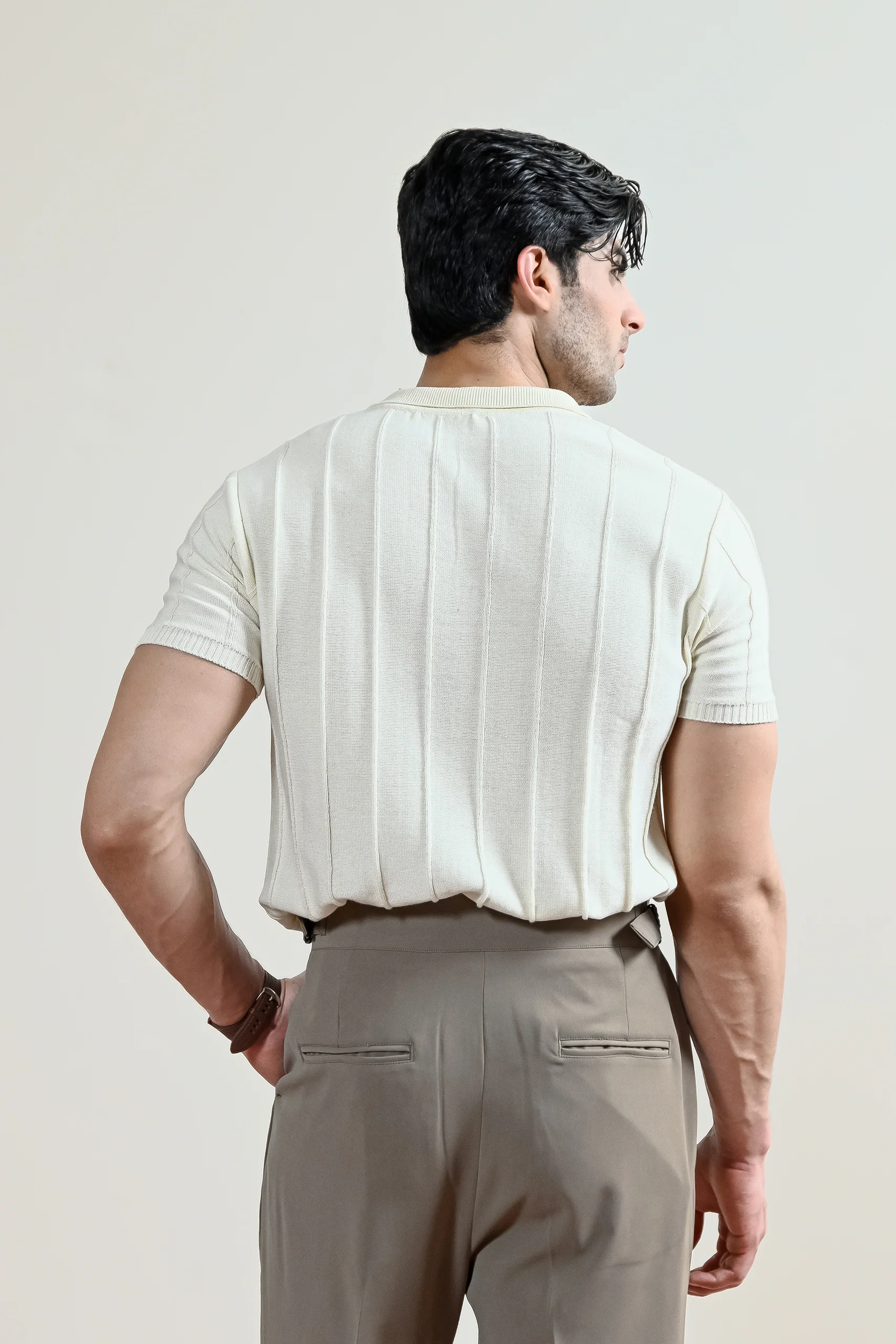 Pintex Knit Polo Shirt (MKP-02) - Image 3