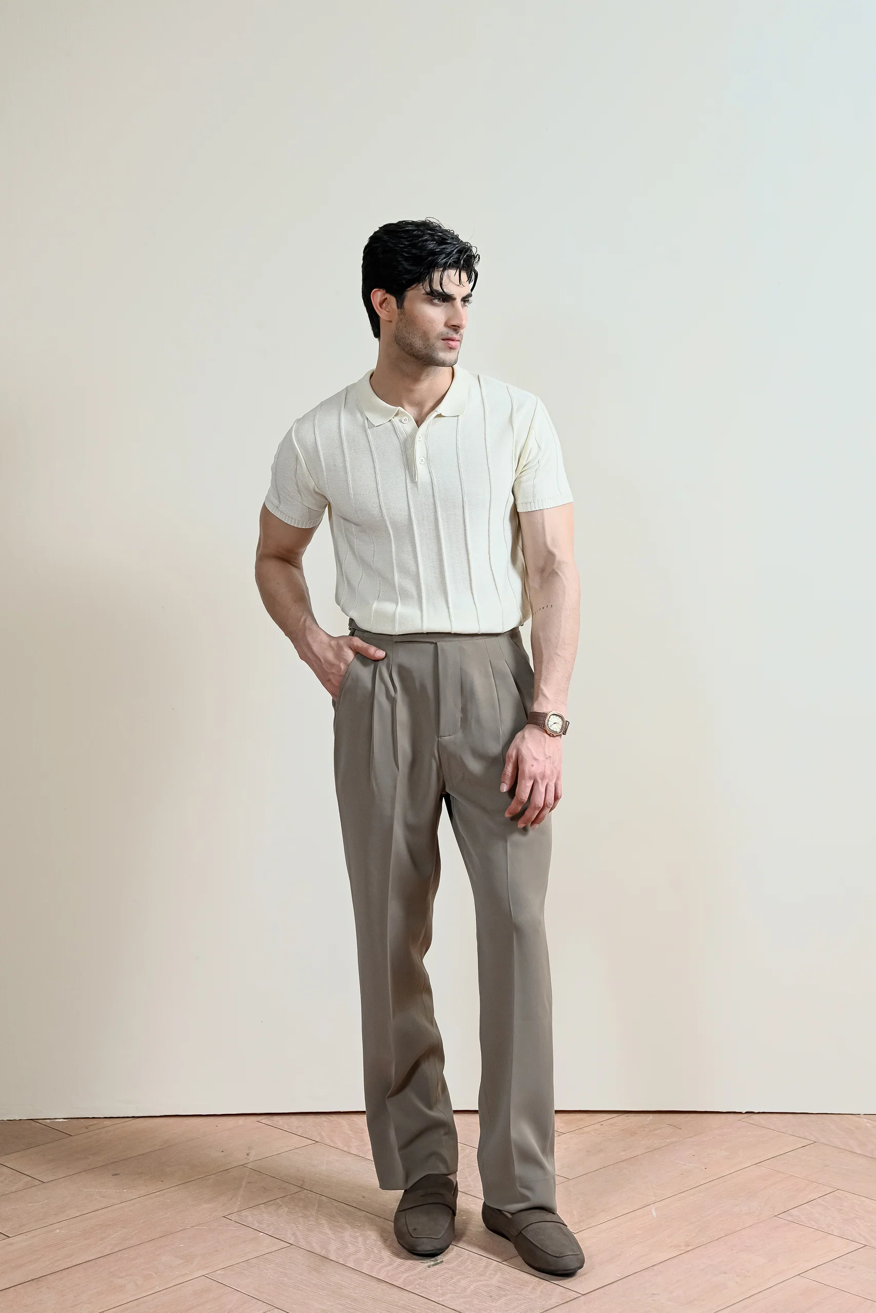 Pintex Knit Polo Shirt (MKP-02) - Image 4