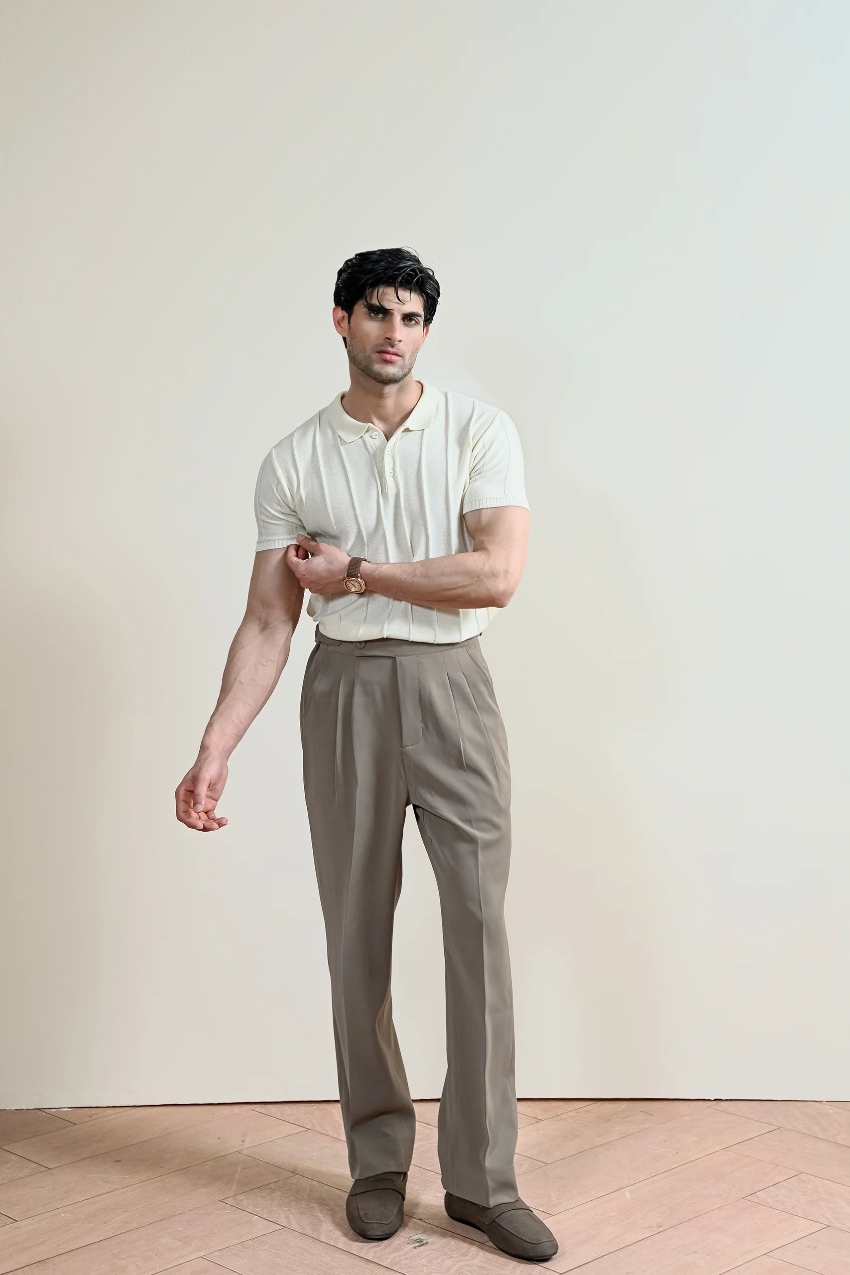 Pintex Knit Polo Shirt (MKP-02) - Image 6