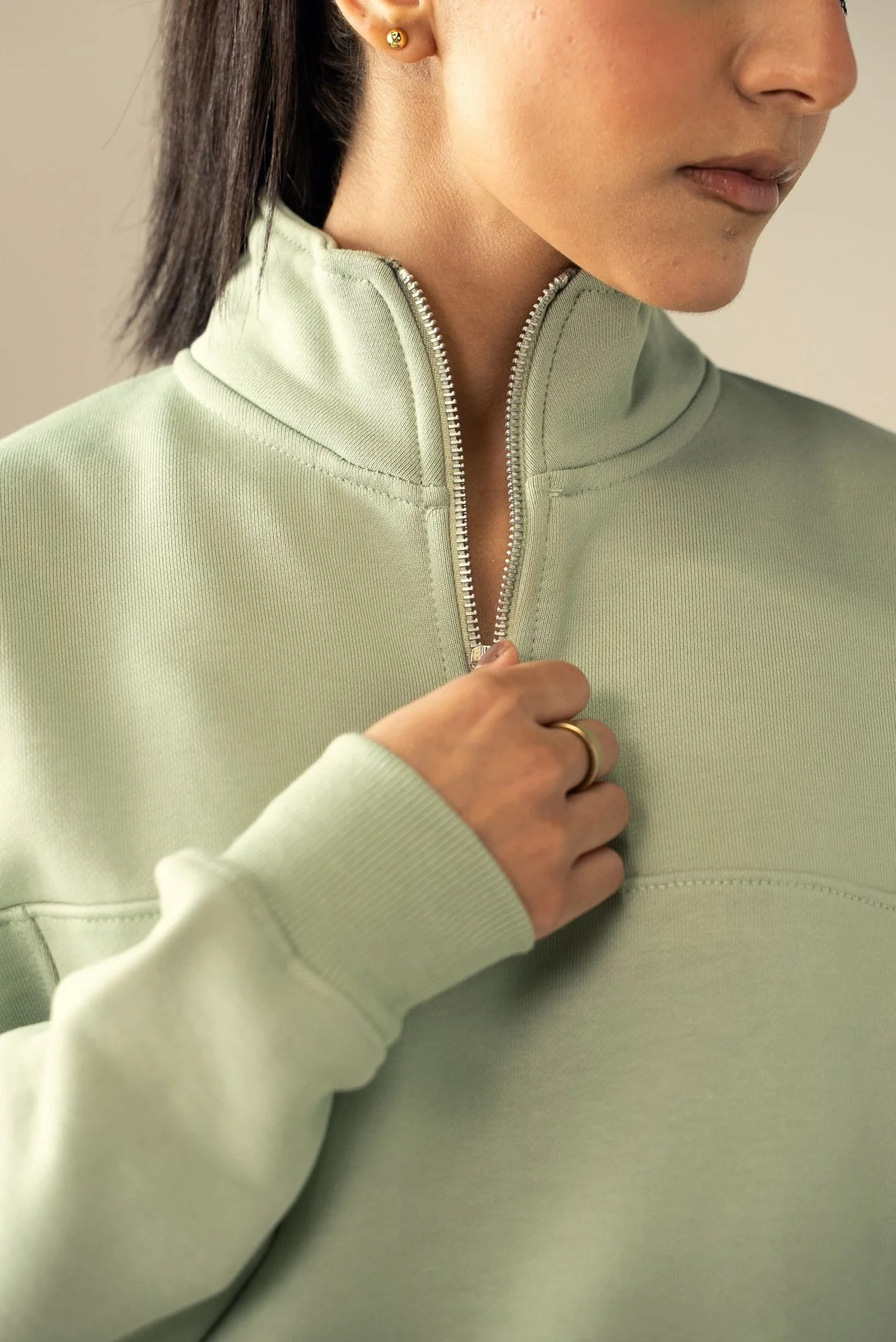 Quarter Zip Sweatshirt (MNZ-06) - Image 12