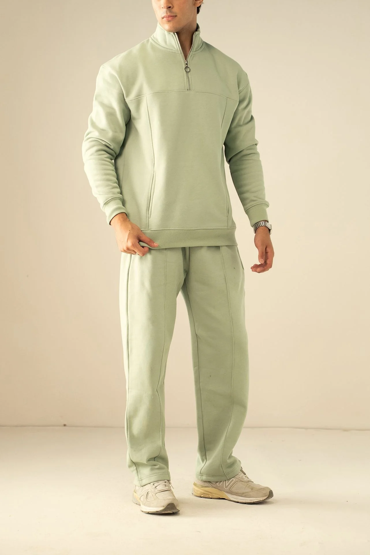 Quarter Zip Sweatshirt (MNZ-06) - Image 17