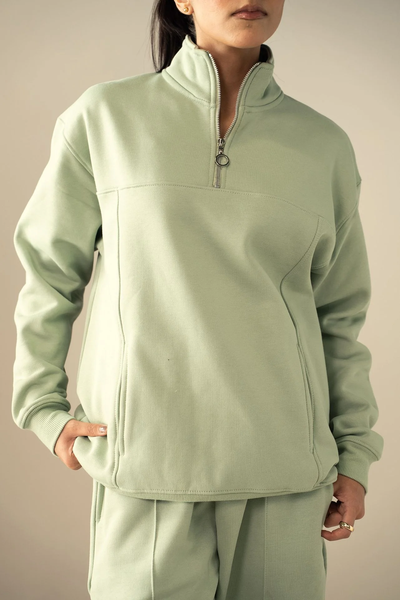 Quarter Zip Sweatshirt (MNZ-06) - Image 5