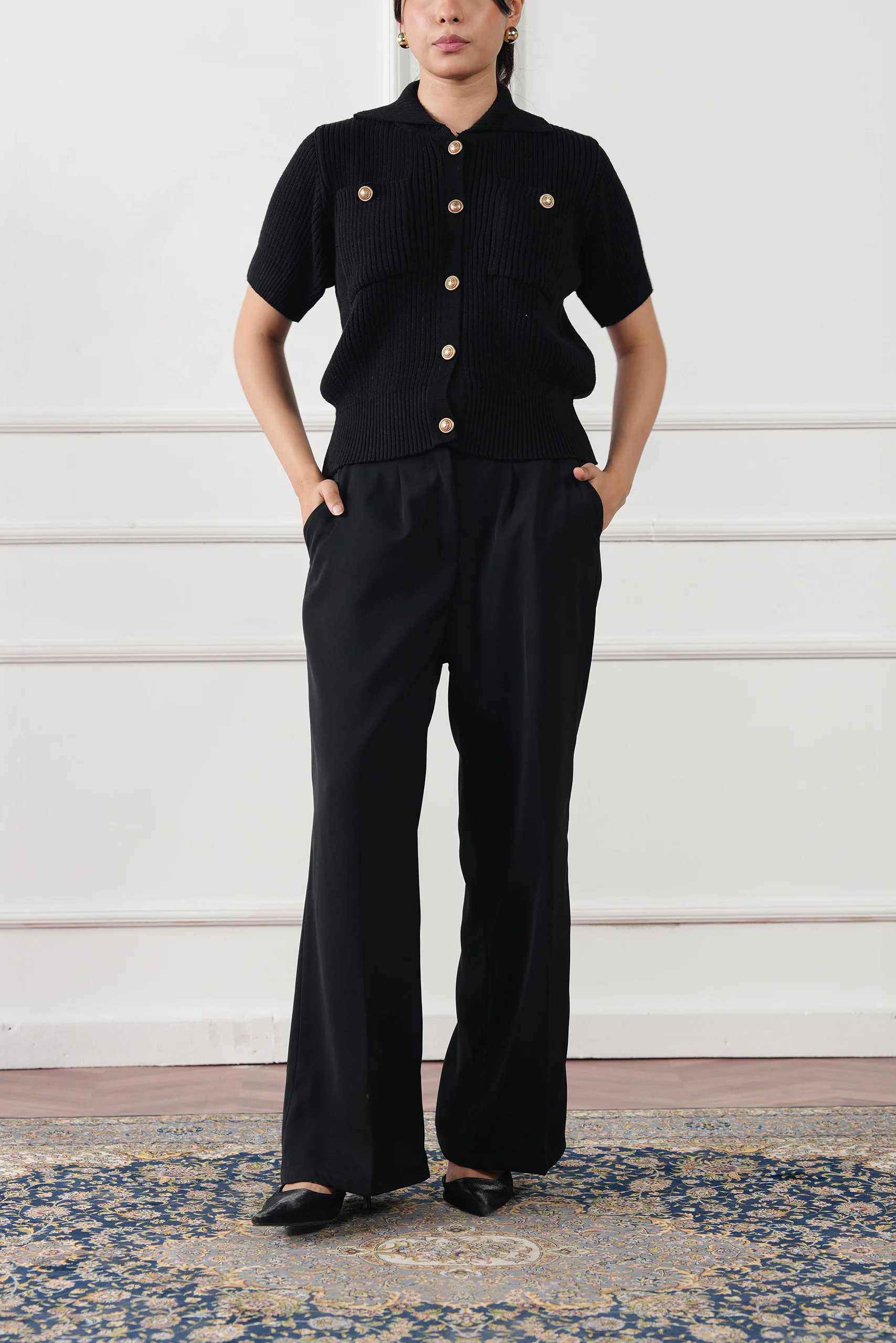 Ribbed Knit Cardigan (WKB-04) - Image 12