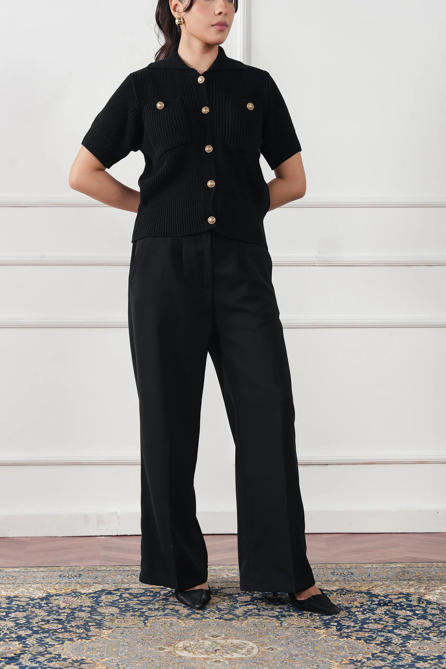 Ribbed Knit Cardigan (WKB-04) - Image 14