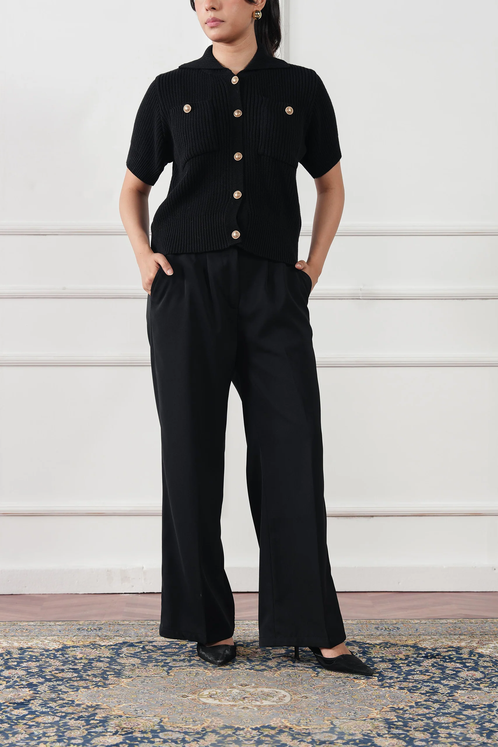 Ribbed Knit Cardigan (WKB-04) - Image 6