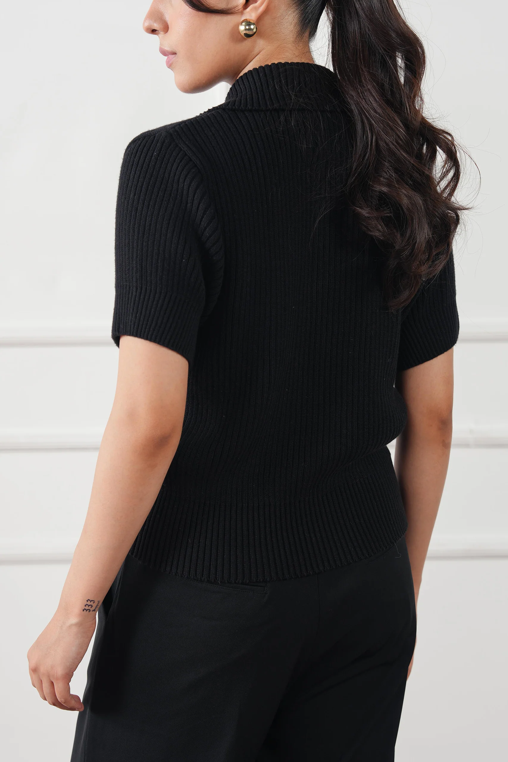 Ribbed Knit Cardigan (WKB-04) - Image 7