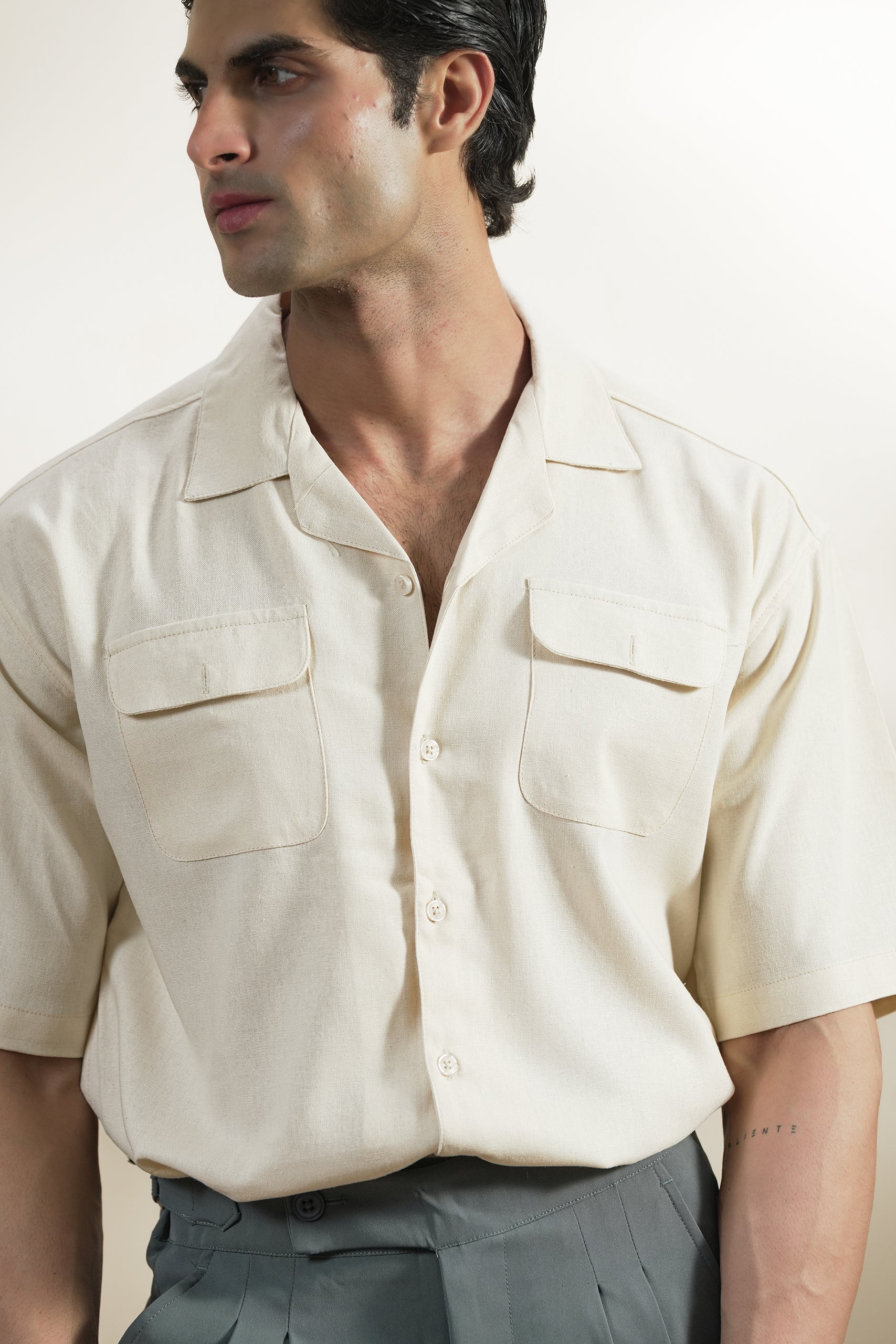 Safari Cuban Linen Shirt (MCS-11) - Image 5