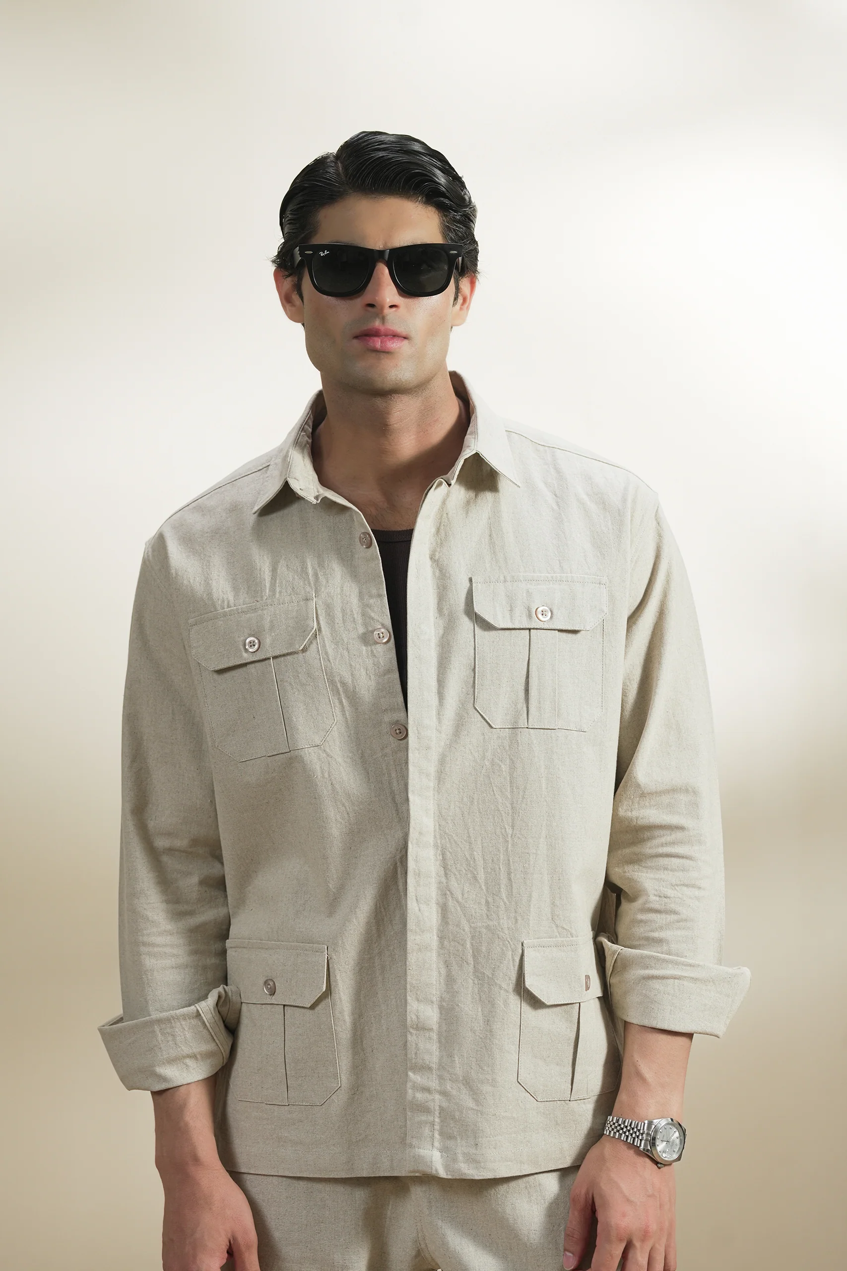 Safari Linen Shirt (MCS-05) - Image 3