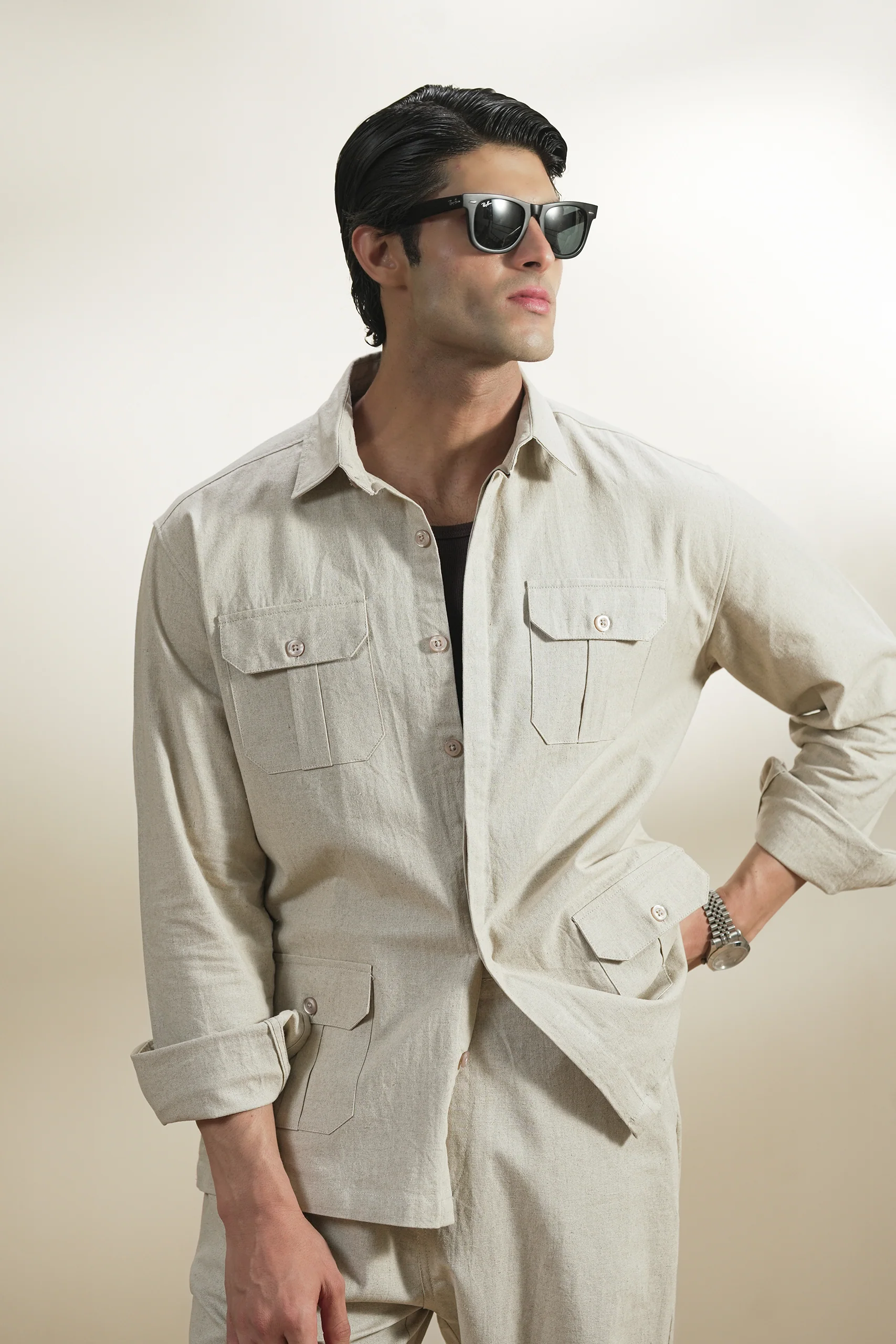 Safari Linen Shirt (MCS-05) - Image 7