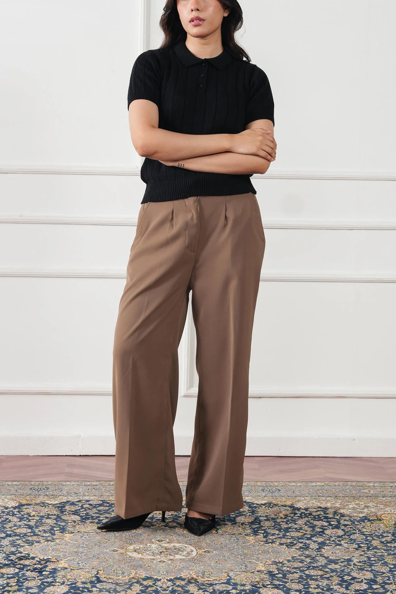 Straight Pleated Pant (WDP-02) - Image 3