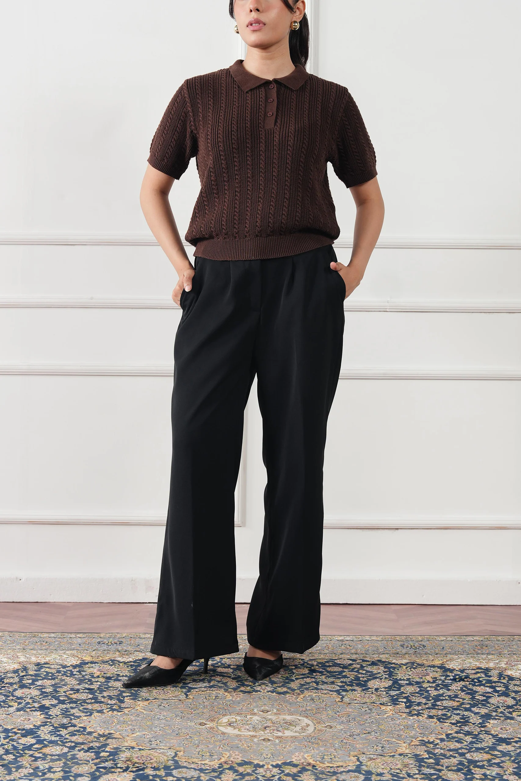 Straight Pleated Pant (WDP-03) - Image 3