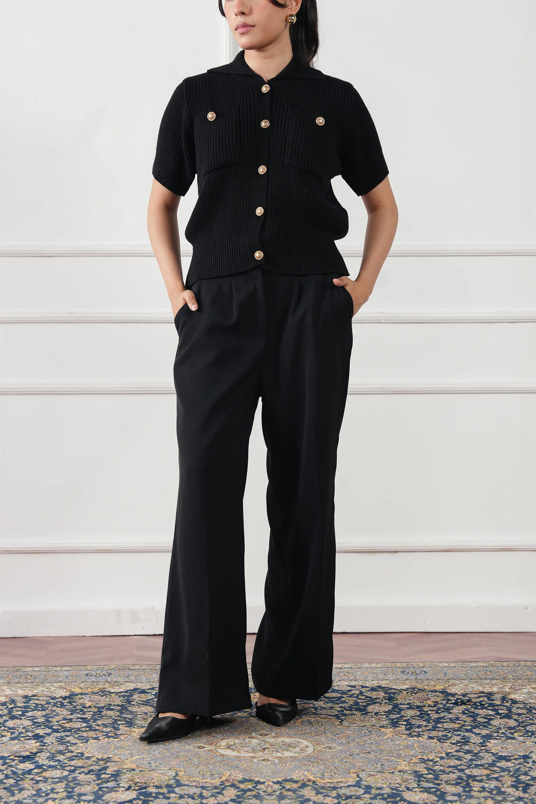 Straight Pleated Pant (WDP-03) - Image 5