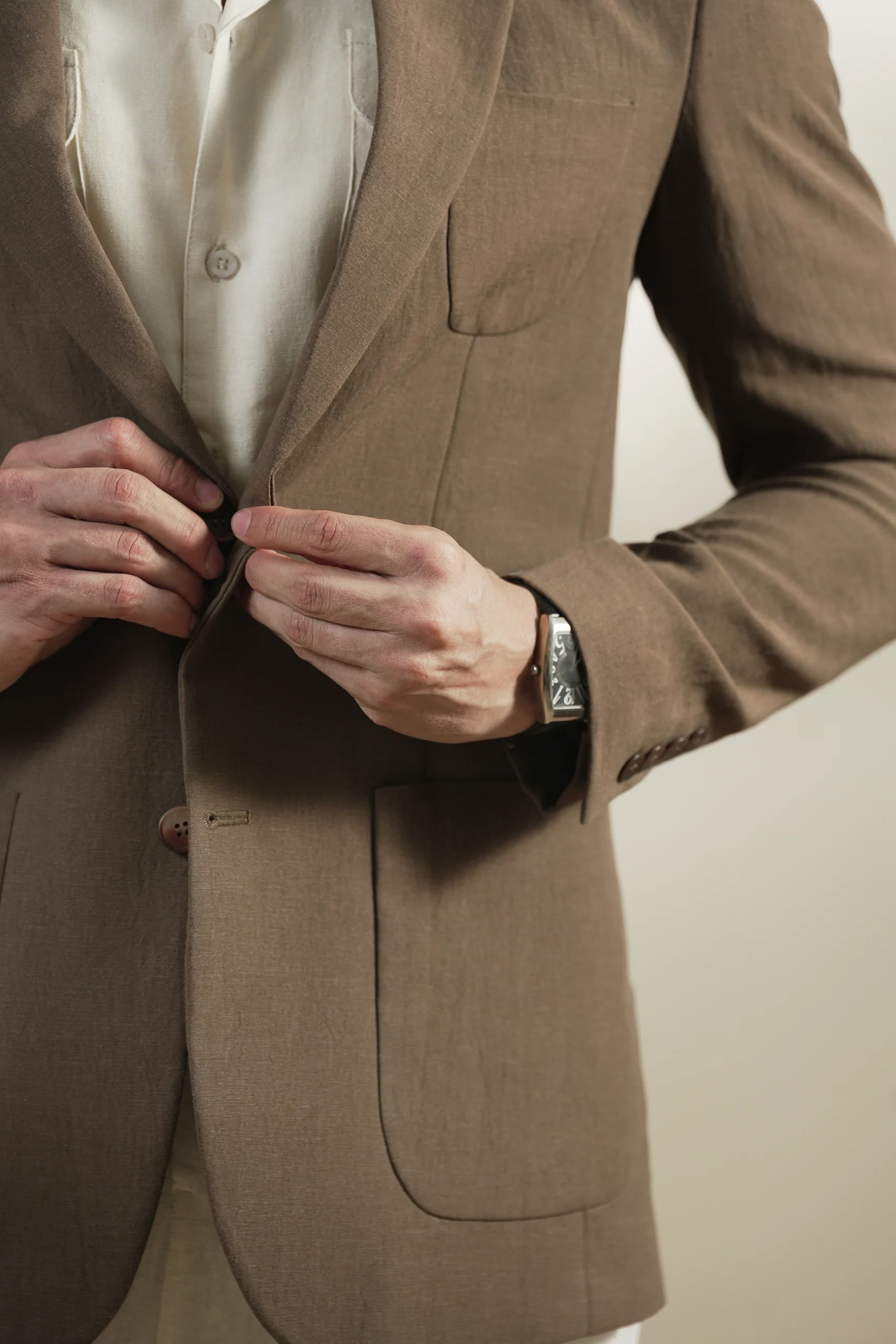 Tailored Linen Blazer (MLB-01) - Image 8
