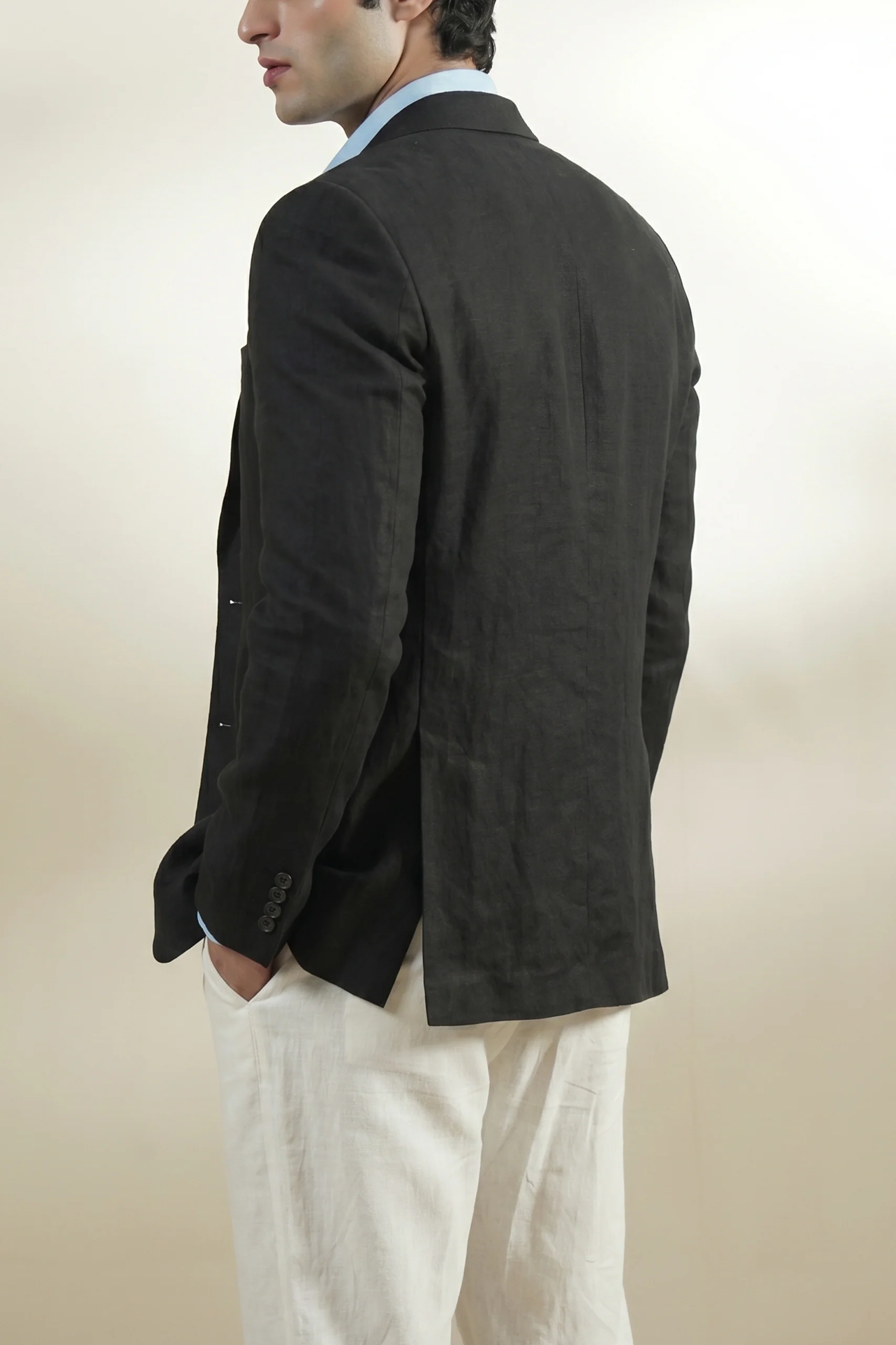 Tailored Linen Blazer (MLB-02) - Image 4