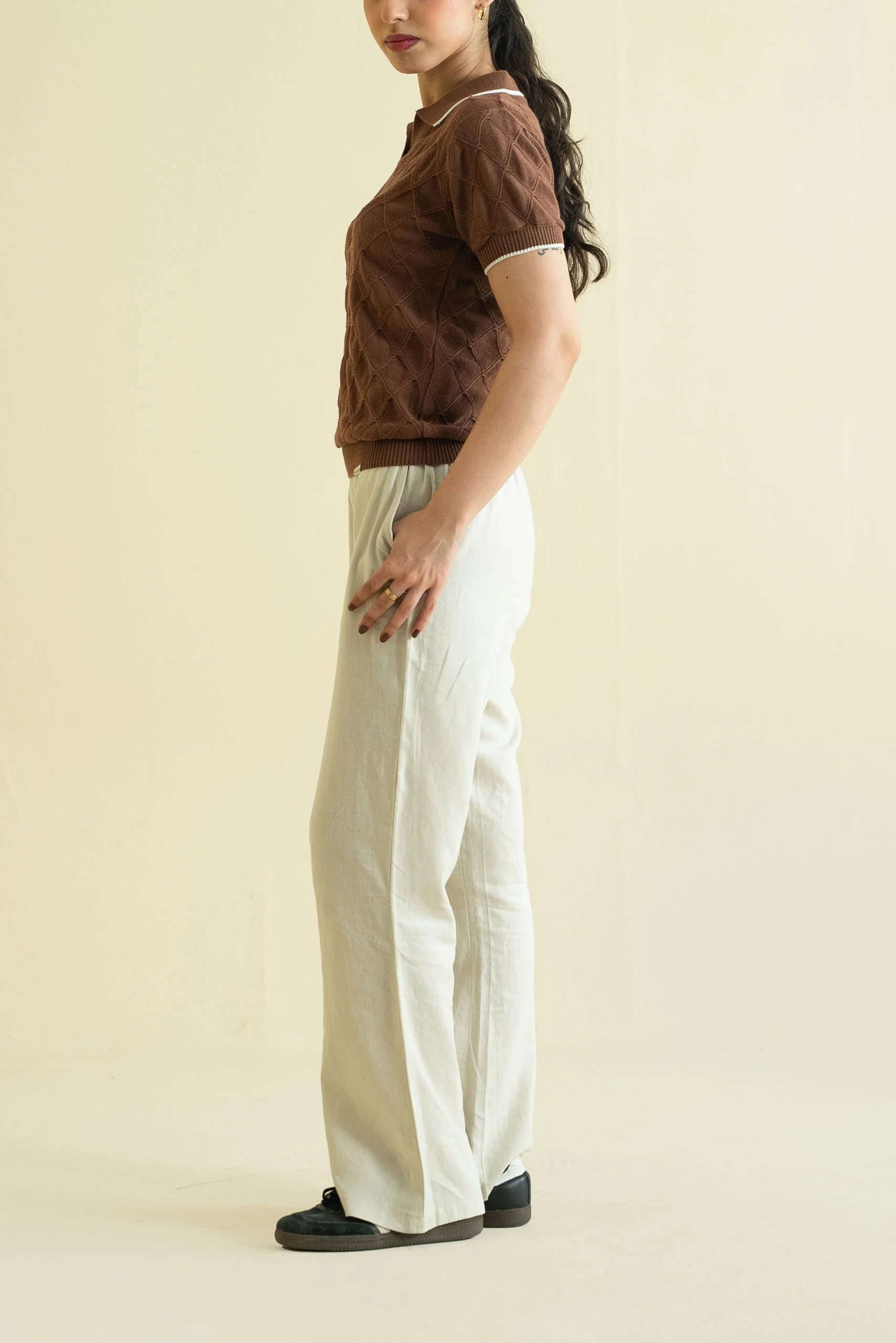 Textured Knitted Polo Shirt (WKP-04) - Image 4
